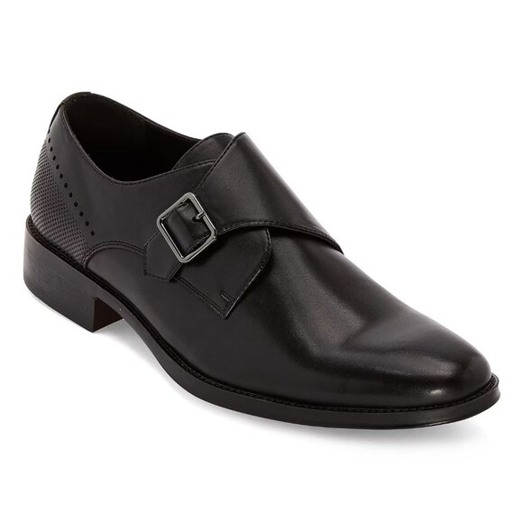 J. Ferrar JF Men's Cambridge Slip-On Dress Shoes, Black, Size 11 Medium NWT - Picture 1 of 9